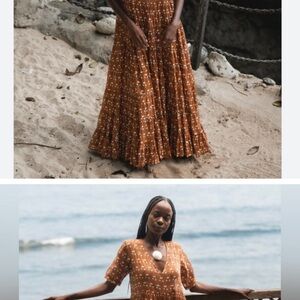 Daughter’s of India Chaaya Maxi Dress in Chai NWT